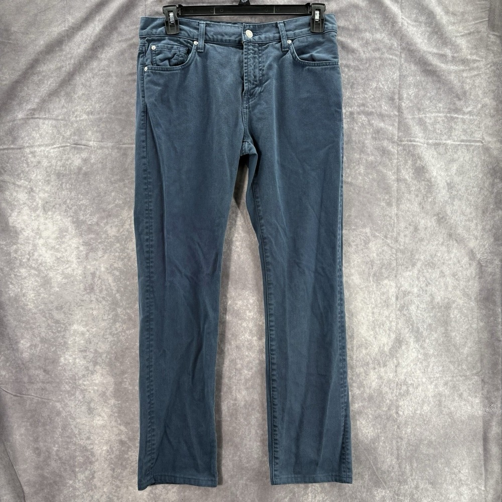 7 For All Mankind Slimmy Jeans Mens 33x31 Blue Stretch Tapered